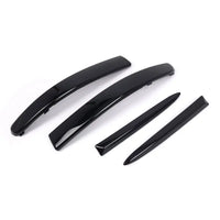 Baguettes de Calandre Fiat 500 2007-2015 Supérieures Noir Brillant, Kit 4 Pièces 735455057 735455041