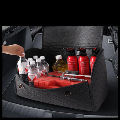 Rangement de Coffre Voiture Pliable Noir 50 cm
