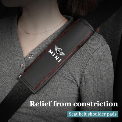 Coussin de Ceinture de Sécurité Cuir MINI Cooper JCW