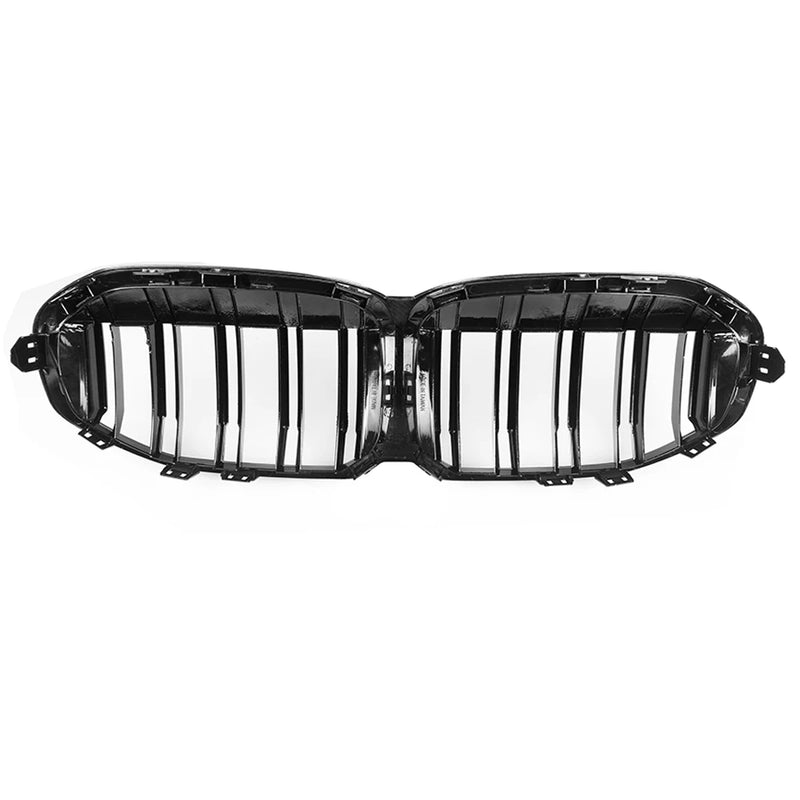 Calandre Avant en Carbone Sec BMW Série 1 F40 2021+ Double Barre Noir Brillant