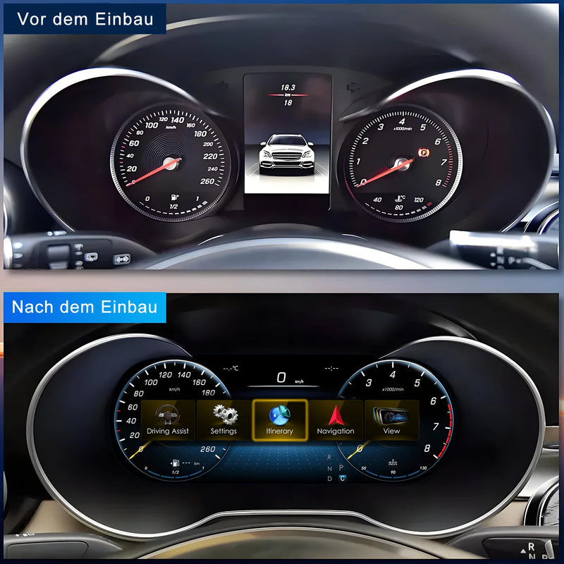 Tableau de Bord Numérique Mercedes Classe C GLC 2015-2018