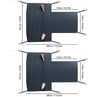 Housse Pare-Brise Voiture Hiver Grande Taille 280 x 235 cm Noire
