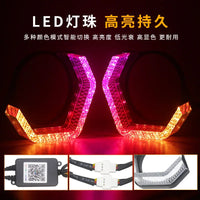 Anneaux Angel Eyes LED RGB DRL Universels 2,5 et 3 Pouces