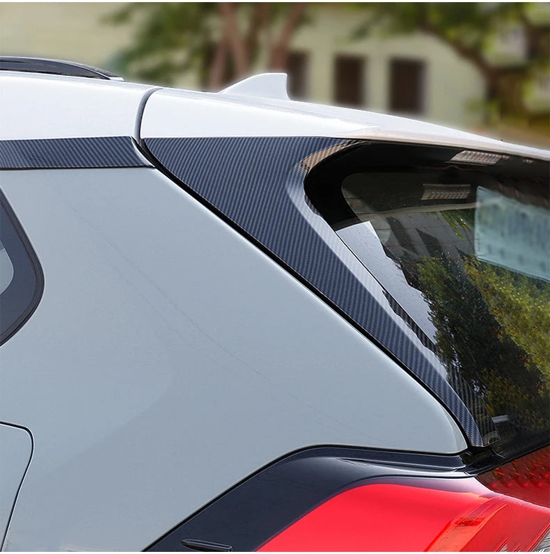 Becquet Toyota RAV4 XA50 2019-2025 Latéral de Lunette, Paire en ABS Noir, Argent ou Aspect Carbone