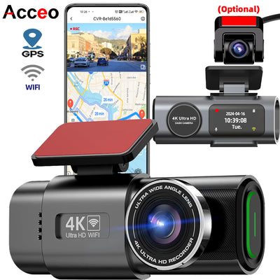 Dashcam Acceo B53P 4K Discrète GPS Wi-Fi