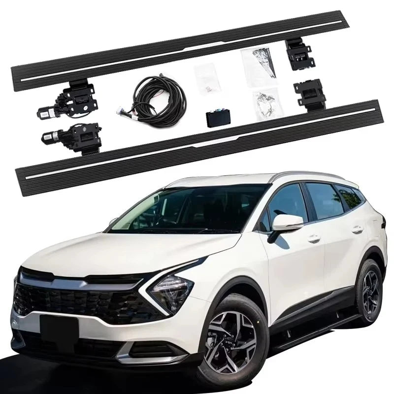 Marchepieds Électriques Rétractables Kia Sportage dès 2022 Aluminium avec Sac de Transport