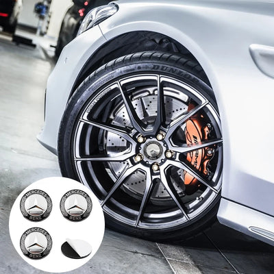 Autocollants Emblème de Moyeu Mercedes AMG 56mm 60mm 65mm