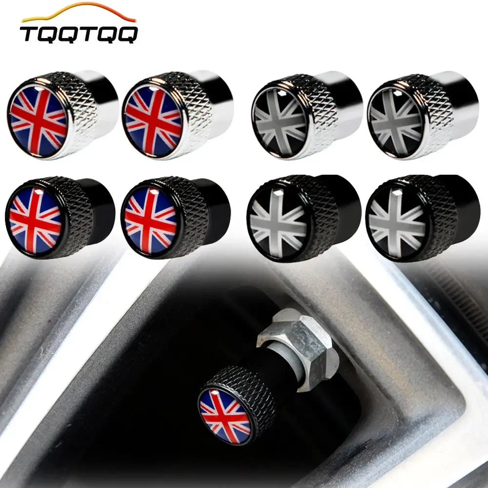 Bouchons de Valve Universels Alliage Aluminium Anti-Poussière