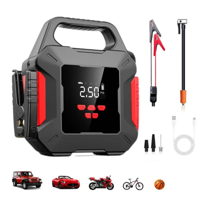 Démarreur Batterie Portable Voiture 12V 39800mAh Compresseur d'Air