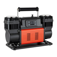 Gonfleur de Pneus 12 V 300 L/min Compresseur d'Air Double Cylindre 1080 W avec Arrêt Automatique pour 4x4