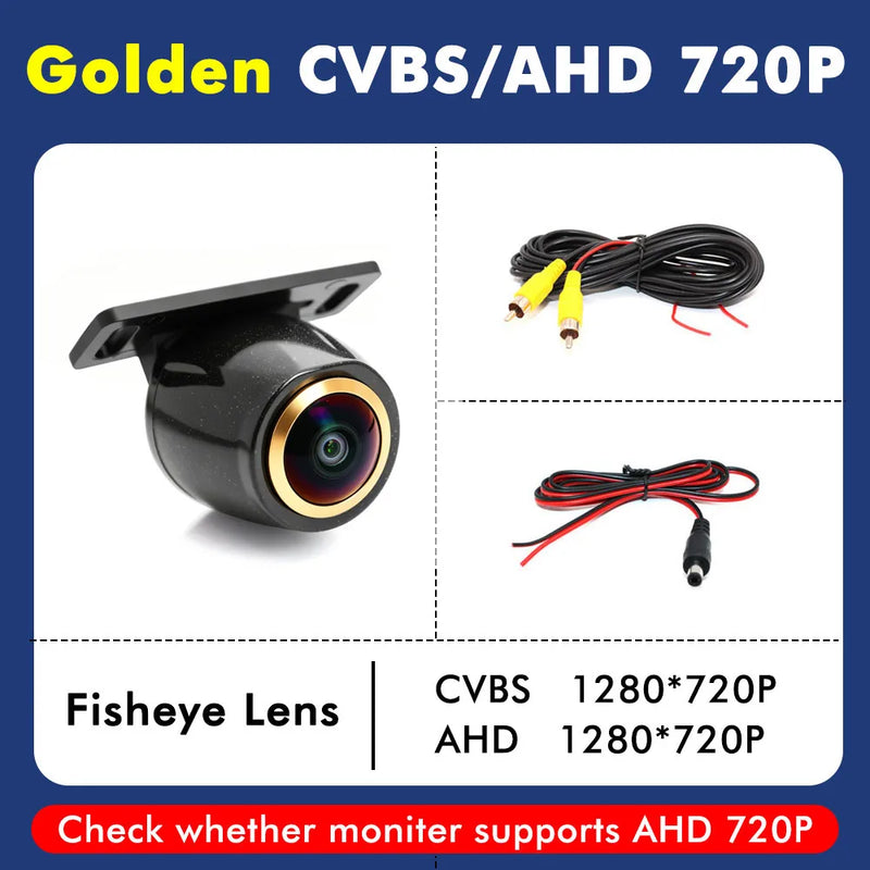 Caméra de Recul AHD 720P Fisheye 170° Avant ou Arrière