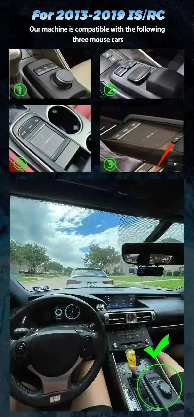 Autoradio Android 14 Écran 10,25 Pouces Lexus IS RC 200 250 200t 300h 2013-2020 CarPlay DSP