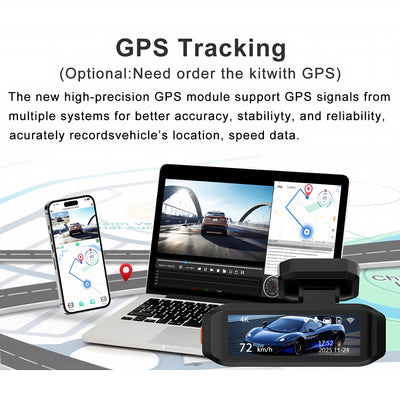 Dashcam 4K OLESED WP57 Avant Arrière 2.5K ADAS
