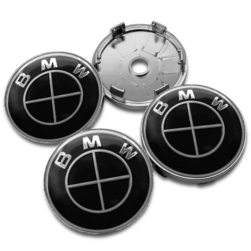 Cache-Moyeux BMW E90 F30 F10 X1 X5 56mm 60mm — détail de fixation