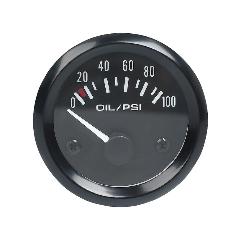 Jauge 52 mm 12V Température d'Eau d'Huile Pression Volts Ampèremètre
