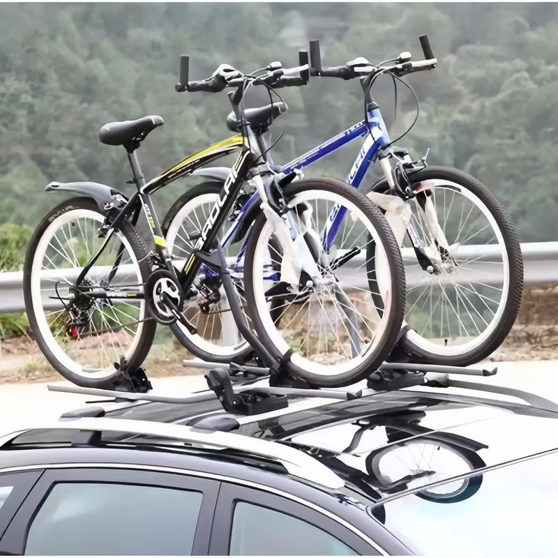 Porte-Vélo de Toit en Alliage d'Aluminium pour VTT et Vélo de Route avec Verrouillage Antivol, 6 Versions