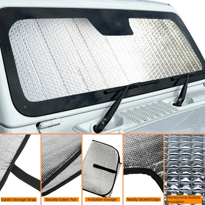 Pare-Soleil Pare-Brise Jeep Wrangler TJ JK JL et Gladiator JT