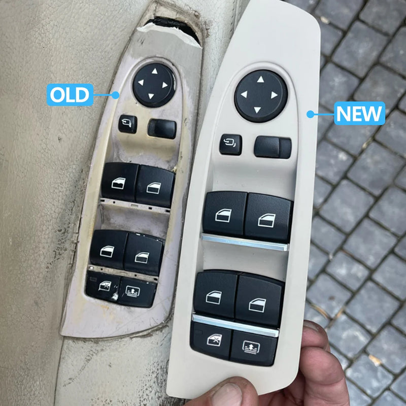 Bouton Lève-Vitre Conducteur BMW Série 7 F01 F02 — détail de finition