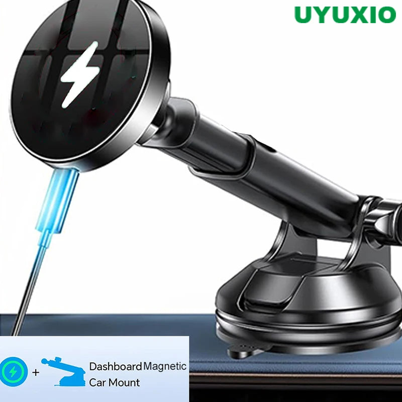 Support Téléphone Magnétique UYUXIO Ventouse Bras Télescopique