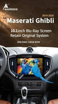 Autoradio Android Maserati Ghibli 2014-2020 Écran QLED 10 pouces CarPlay 4G Version Best GPS