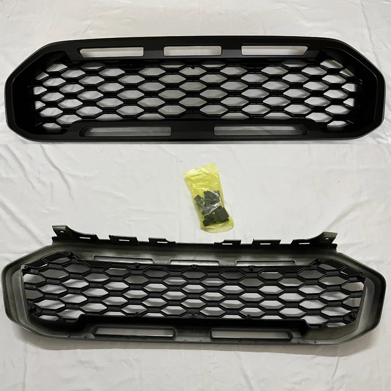 Calandre Avant Style Raptor Ford Ranger T8 2018-2021 Noir Mat avec LED Blanches ou Ambre