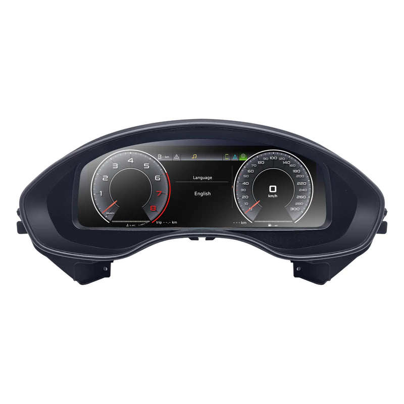 Tableau de bord numérique LCD 12,3'' pour Audi A6 A7 2012-2018, panneau de tableau de bord, compteur de vitesse, cockpit virtuel, instrument — exemple de montage