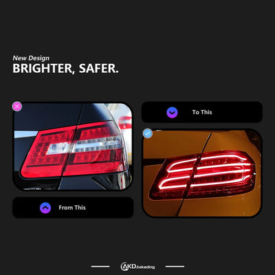 Feux Arrière LED Mercedes Classe E W212 4 Pièces 2009-2012