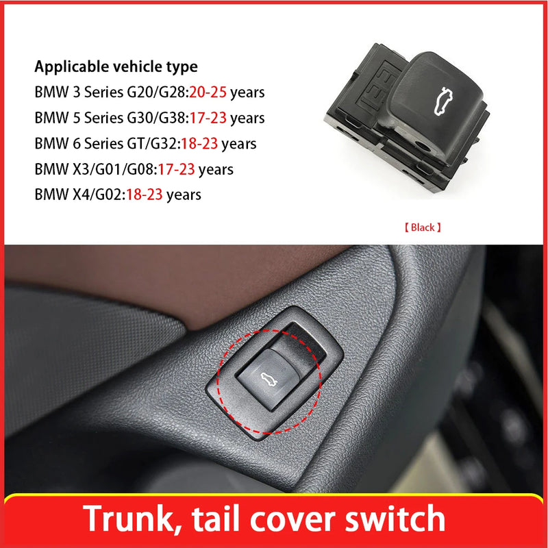 Bouton d'Ouverture de Coffre BMW G20 G30 G05 61319299459 — gros plan
