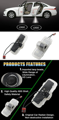 Projecteur Porte Honda Accord Coupé et Berline, Crosstour, Pilot, LED, Lot de 2