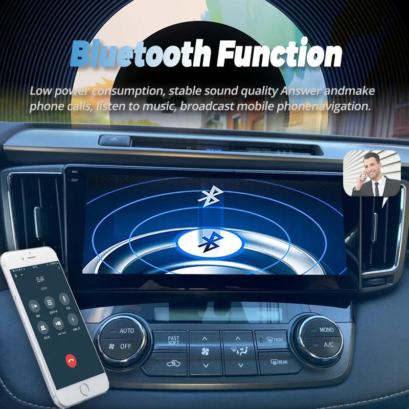 Autoradio Android Écran 10,25 Pouces Toyota RAV4 XA40 2012-2019 CarPlay Sans Fil GPS 4G