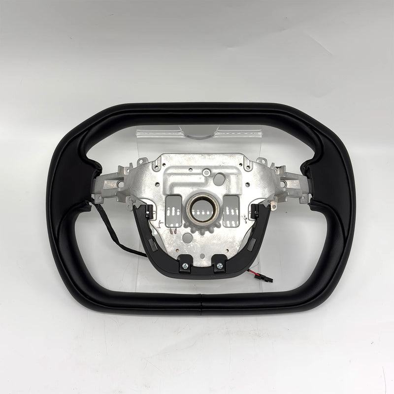Volant Yoke Chauffant Style Cybertruck Tesla Model Y Juniper 350 mm