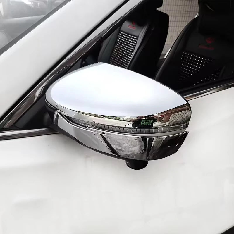 Coques de Rétroviseurs Nissan Qashqai J11 X-Trail T32 Juke F15 Murano Z52 Noir Brillant Carbone ou Chromé