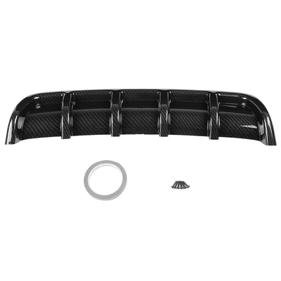 Lame Pare-Chocs Arrière Diffuseur Aileron Requin Carbone