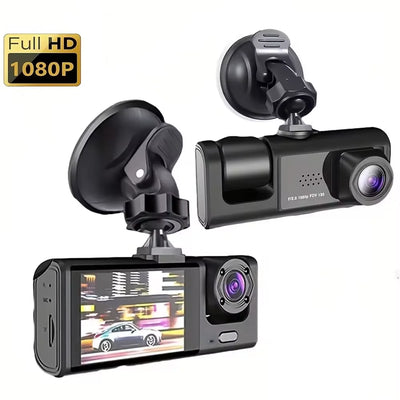 Dashcam 3 Caméras 1080P Écran IPS 2 Pouces
