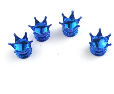 Bouchons de Valve Universels Couronne Métal Anti-Poussière