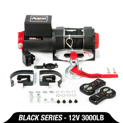 Treuil Électrique 3000 lbs Corde Dyneema 12V