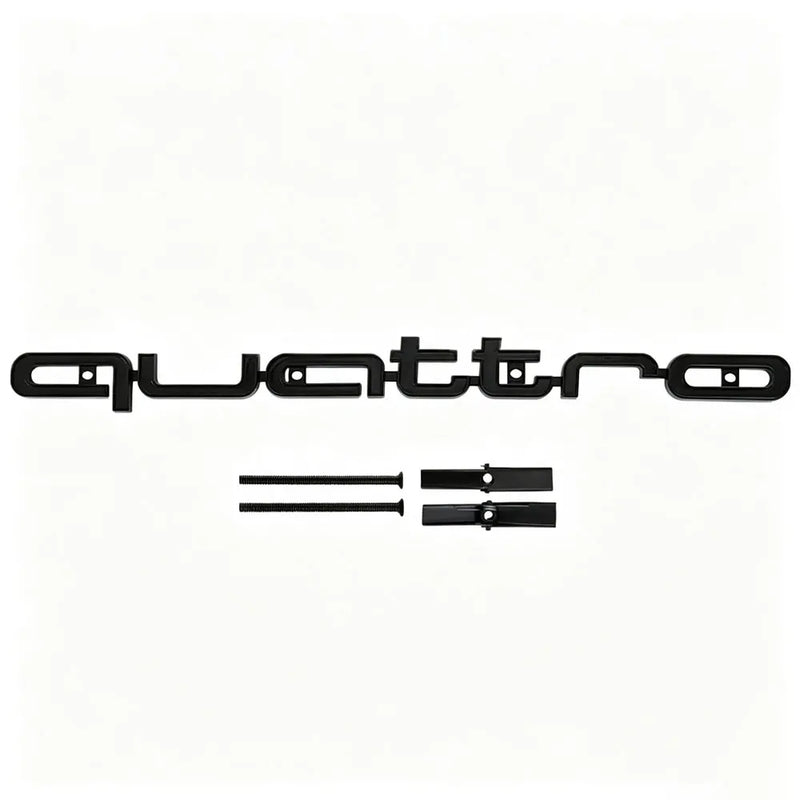 Logo Quattro Audi 42 cm pour Calandre en ABS, 4 Finitions, A3 A4 A5 A6 A7 A8 Q3 Q5 Q7 RS