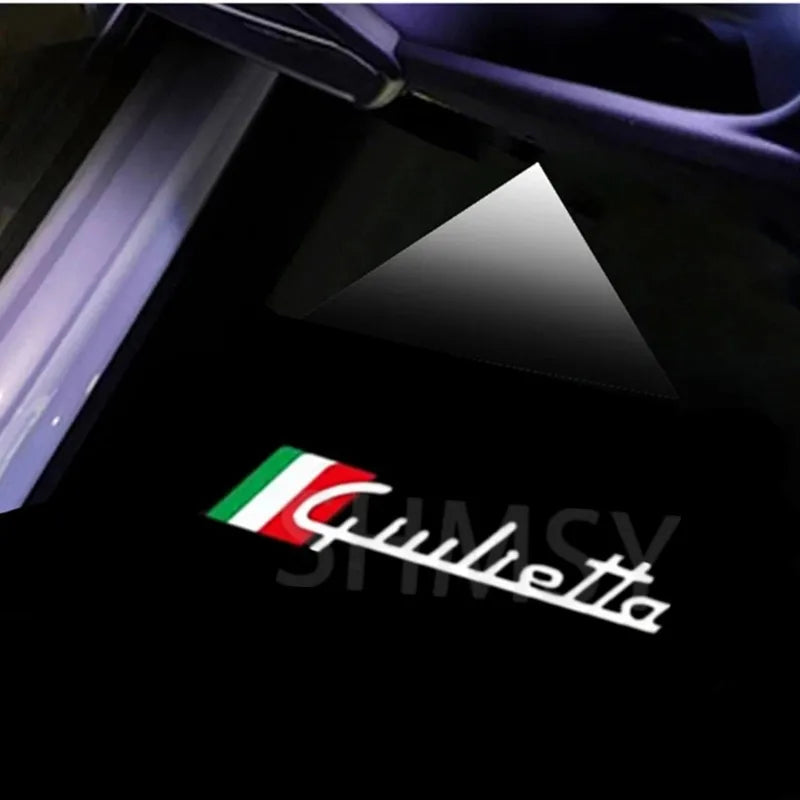 Projecteur Logo Porte Alfa Romeo Giulietta LED 2 Pièces