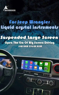 Autoradio Double Écran 24,6 Pouces Jeep Wrangler JL 2018-2022 Android CarPlay Sans Fil GPS 4G