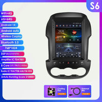 Autoradio Android Ford Ranger 2012-2015 Écran Vertical 9,7 Pouces CarPlay Sans Fil GPS DSP