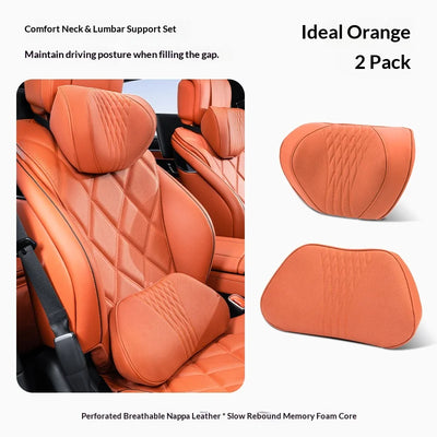 Coussin de Nuque et Soutien Lombaire Voiture Universel
