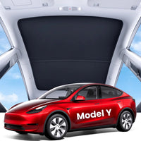 Pare-Soleil Toit Vitré Tesla Model 3 Highland Model Y Juniper 2 Pièces Tissu Isolant
