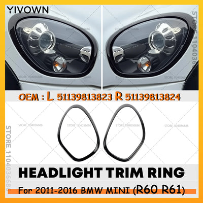 Cerclage d'Optique Mini Cooper Countryman R60 R61 2011-2016