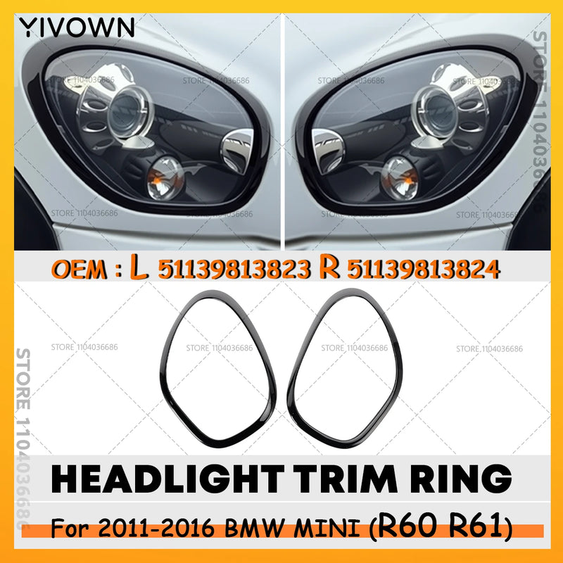 Mini Cooper Countryman R60 R61 2011-2016 Headlight Bezel