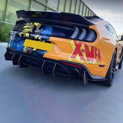 Diffuseur Arrière 4 Ailettes Ford Mustang 2015-2023