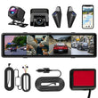 Dashcam Miroir 4 Canaux Écran Tactile ADAS BSD
