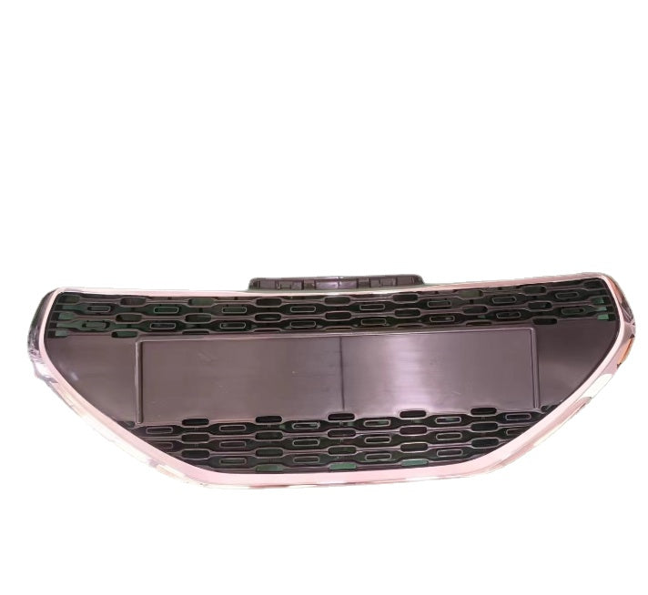 Calandre Peugeot 208 2014-2023 Grille Centrale de Pare-Chocs Avant avec Cadre Chromé, ABS