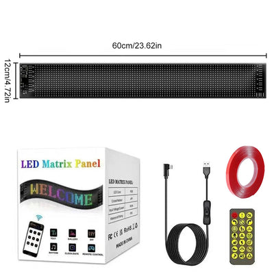 Panneau LED Programmable Bluetooth Voiture Flexible