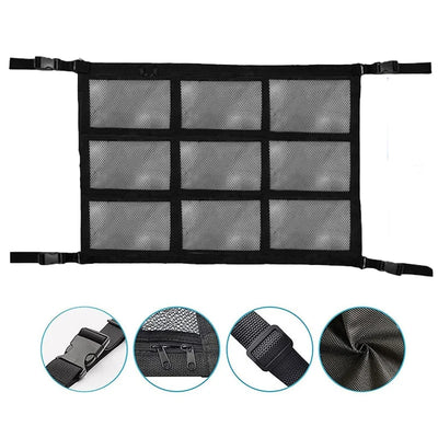 Rangement de Toit Filet de Plafond Voiture Grande Capacité