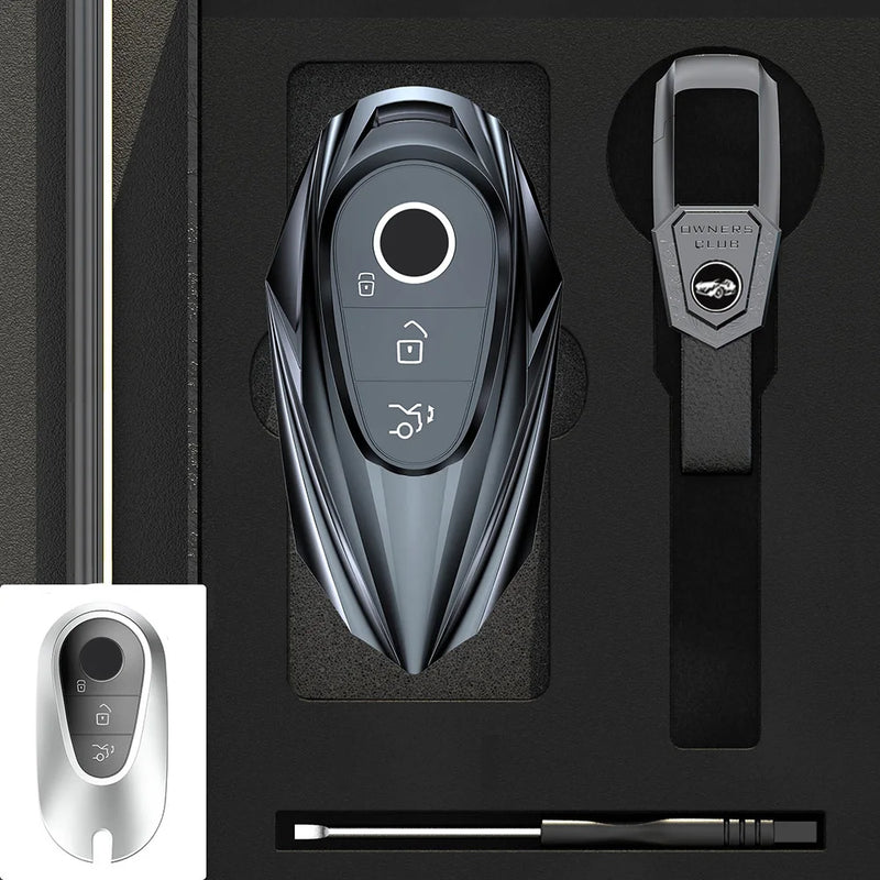 Coque de Protection Clé Mercedes Classe A C E S G GLC GLE CLA GLB GLS W177 W205 W213 W222 X167 Alliage de Zinc